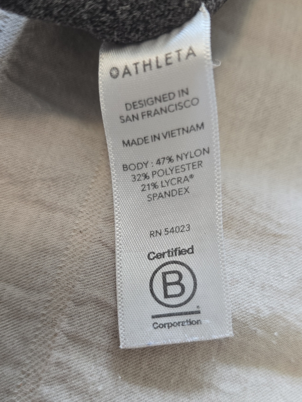 Athleta Stash Pocket Salutation Tight Heathered Gray Women's Size XXS - Picture 11 of 12